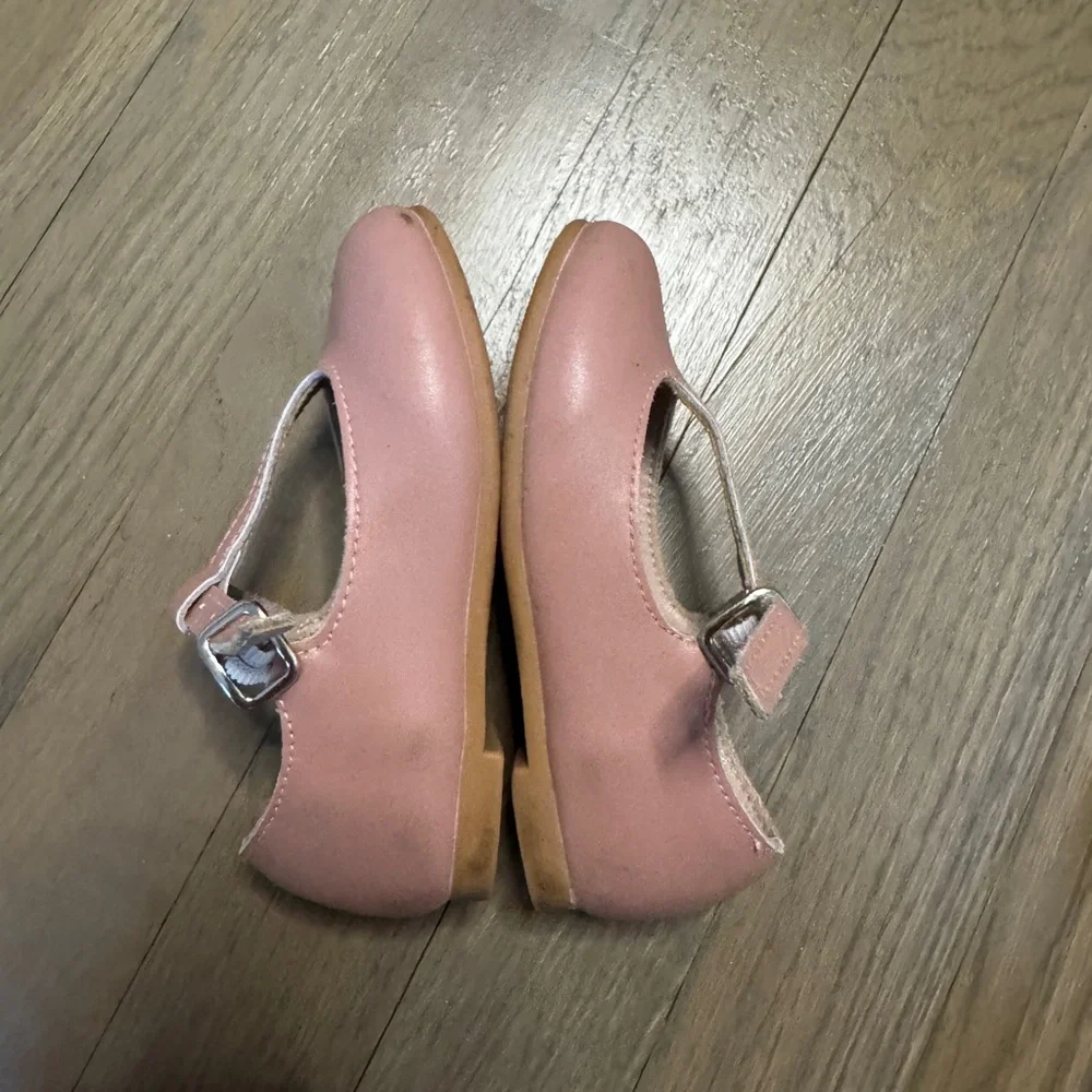 Zeebra Kids mauve pink toddler Mary Janes dressy shoes size 23